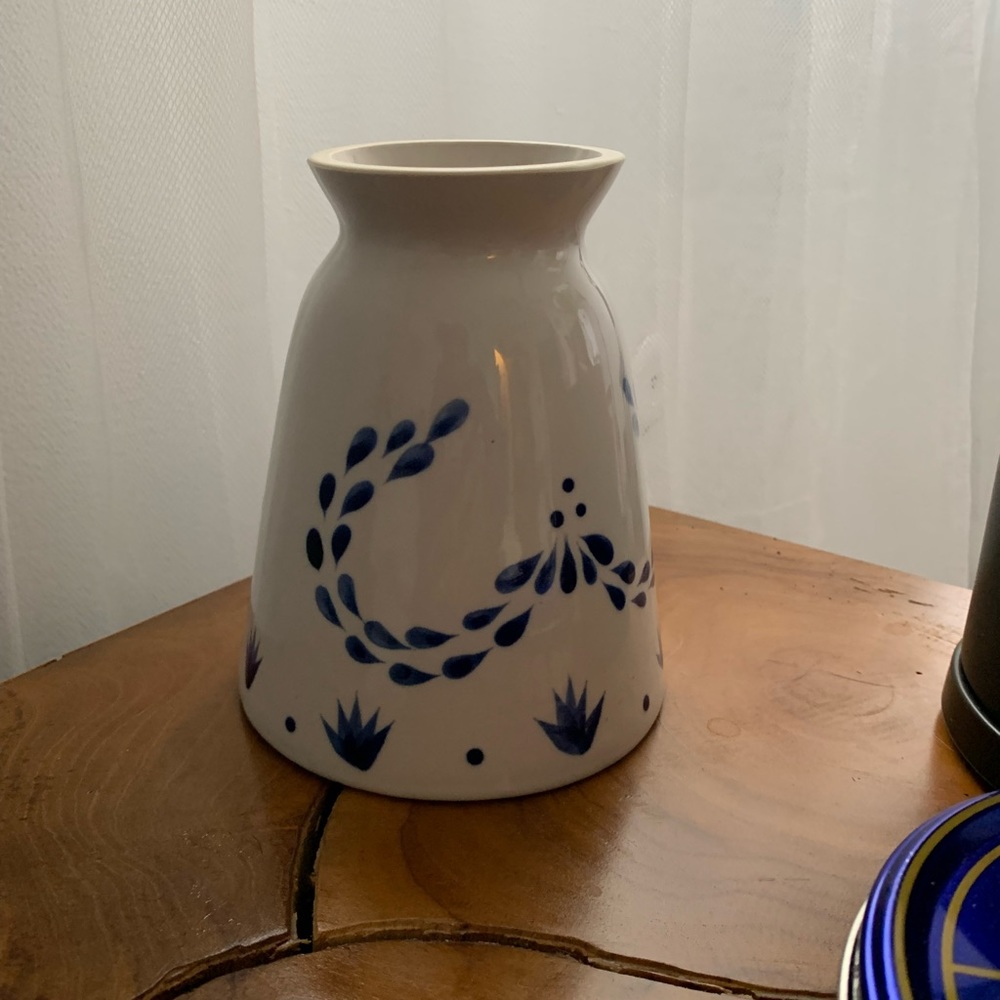 Custom Clase Azul Tequila Flower Vase